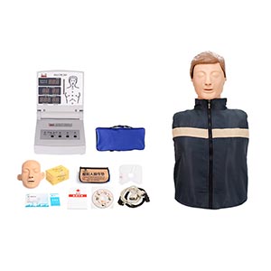 Half computer CPR simulator